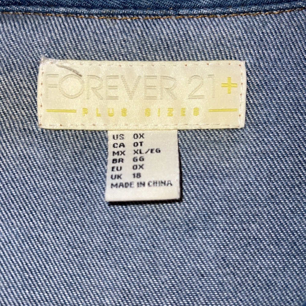 Plus Size -Forever 21- Denim Shirt dress - Picture 4 of 4